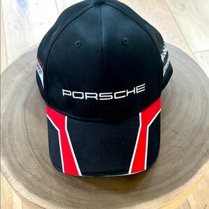 Official Porsche Black and Red Men's Racing Cap